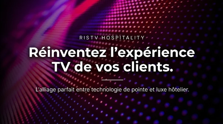 Reinventing Guest TV Experiences French brochure cover