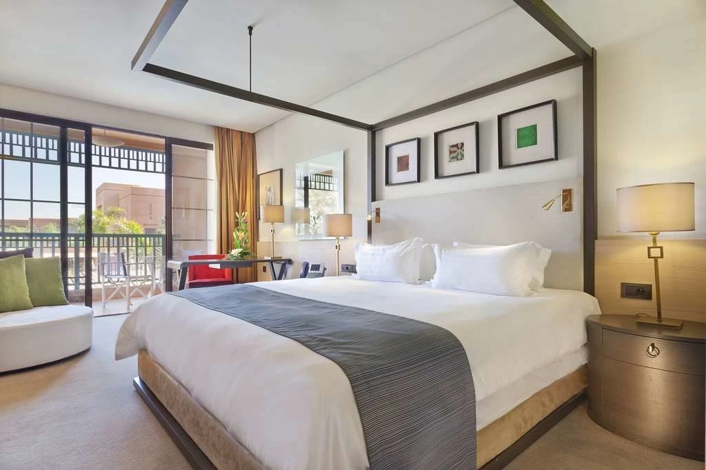 Guest room at Palmeraie Rotana Resort